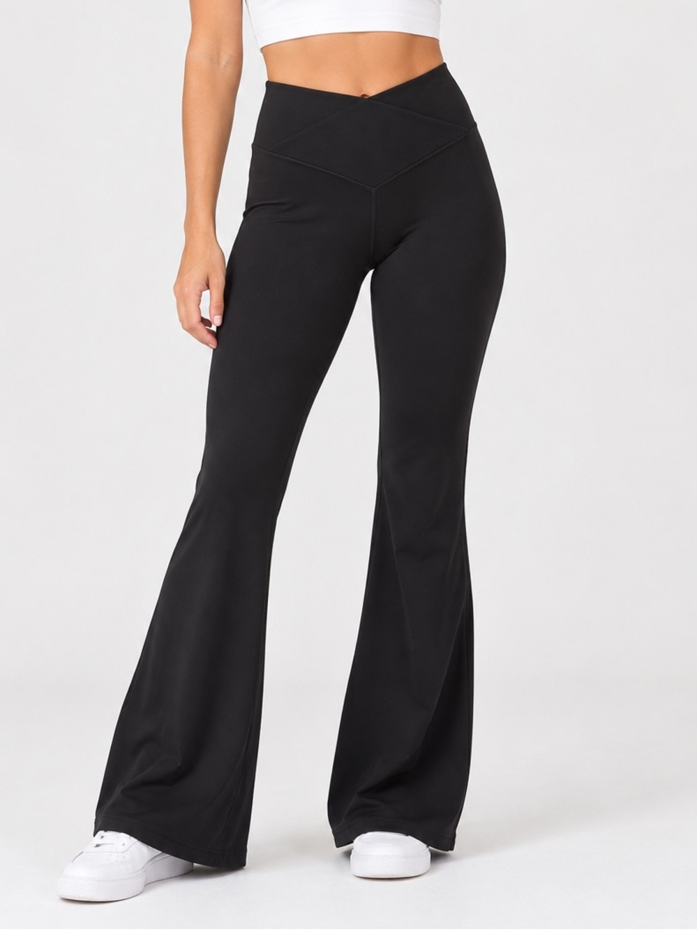 OFFLINE by Aerie Real Me Hi-Rise Flare Leggings Black S/P NWT